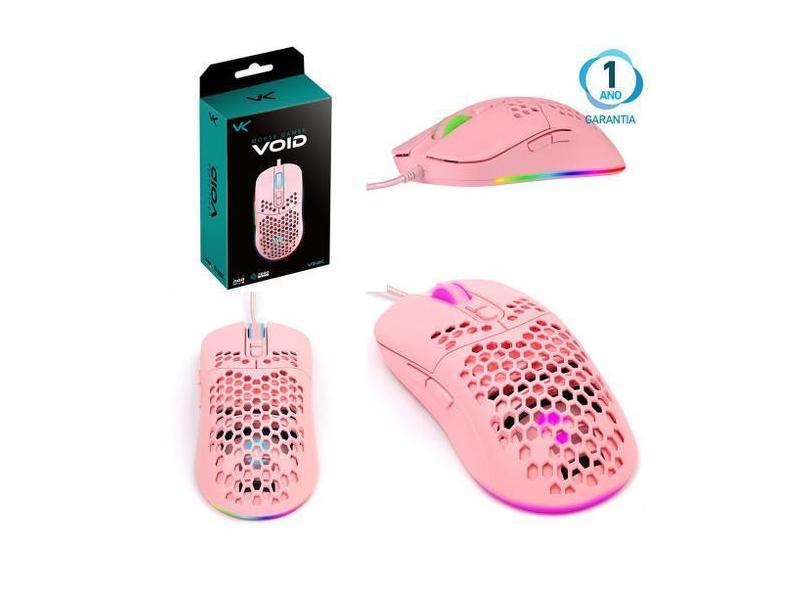 Mouse Gamer Barato 7600 DPI Usb Óptico RGB 7 Botões Fio de 1,80 Metros