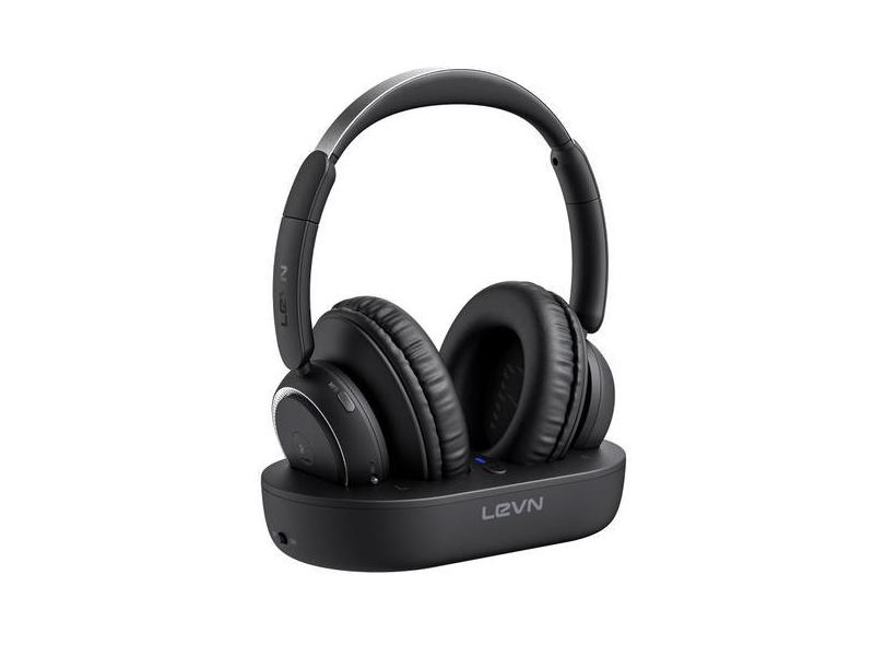 Fones de ouvido sem fio LEVN para assistir TV com base de transmissor