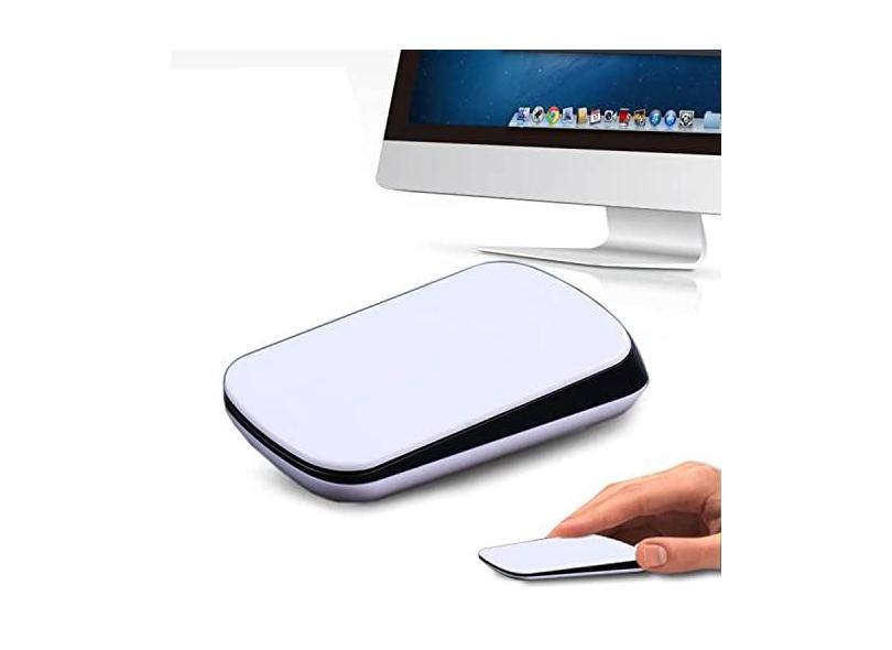 TM-825 2.4GHz 1200 DPI Wireless Touch Scroll Optical Mouse for Mac Desktop Laptop(White)