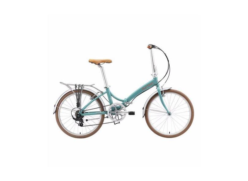 Bicicleta dobrável Rio XL Aro 24" com 6 Marchas Durban Turquesa
