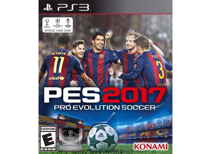 Jogo Pro Evolution Soccer 2017 PlayStation 3 Konami