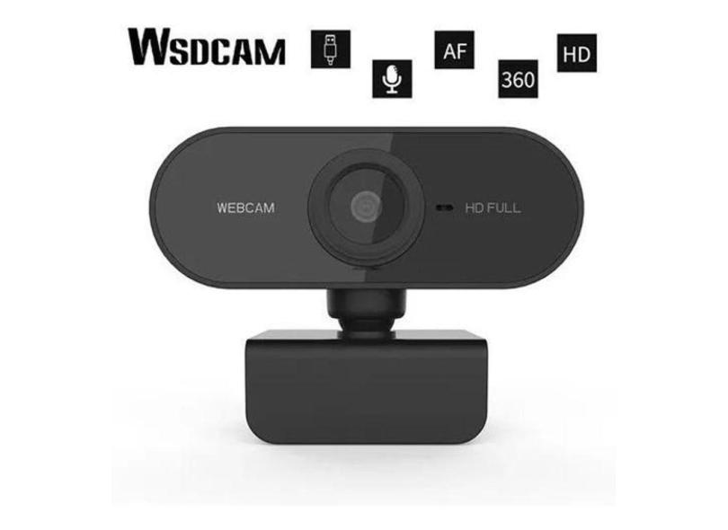 Webcam HD 1080p com Foco Automático e Microfones Integrados