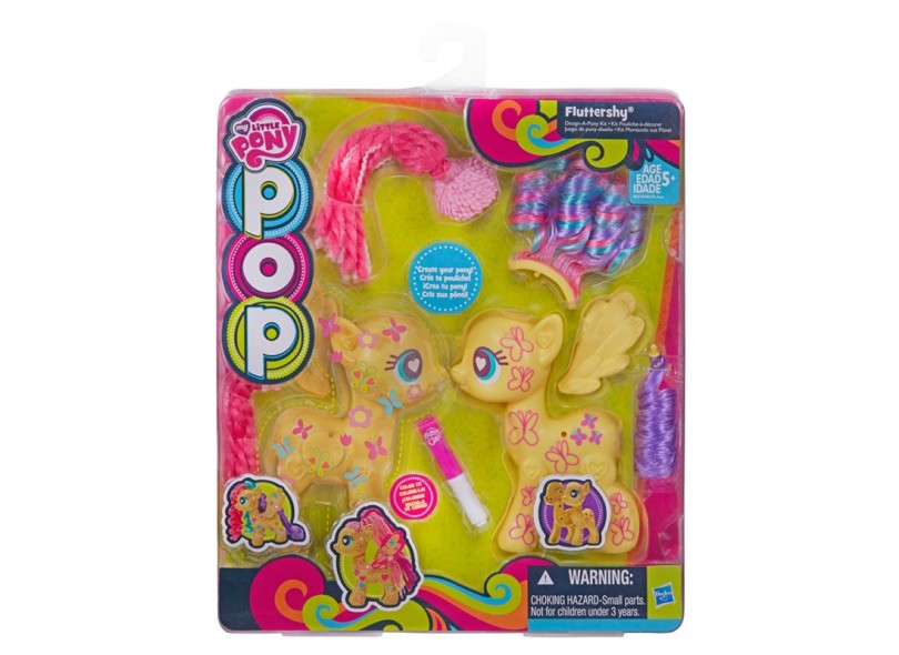 Boneca My Little Pony Fluttershy Kit Desenhe o Pôney Pop Hasbro