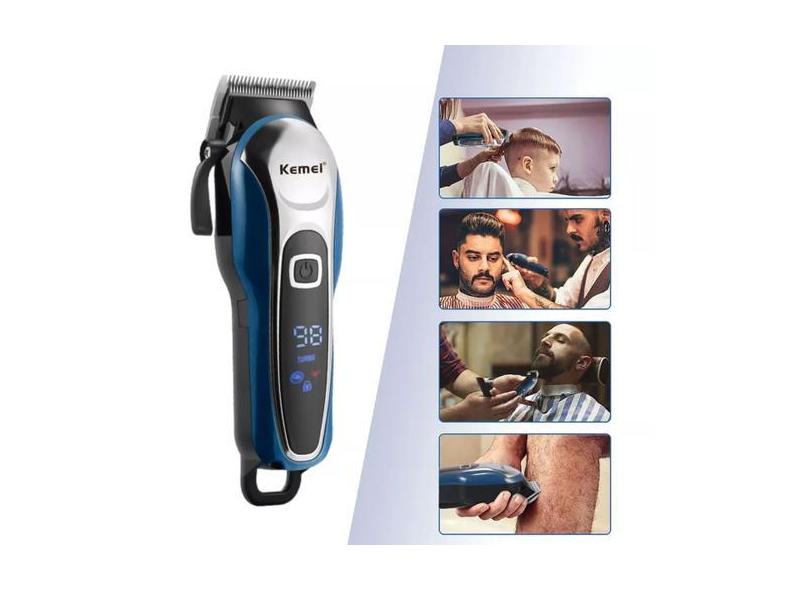 Aparador De Pelos Cabelo Barba Máquina Recarregável Usb Vermelho - Ato