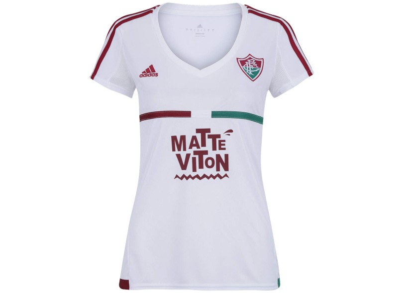 Camisa Torcedor Fluminense II 2015 Feminina sem Número Adidas