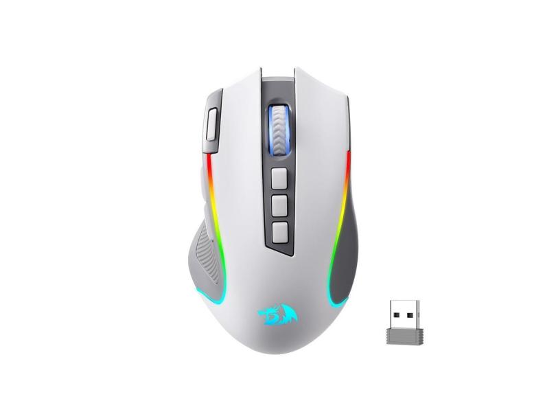Mouse para jogos Redragon M612 pro rgb 8000 dpi com fio/sem fio
