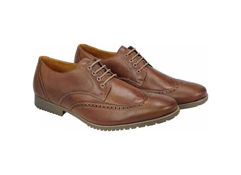 Sapato Social Masculino Derby Sandro Moscoloni Heide Marrom Claro com o  Melhor Preço é no Zoom