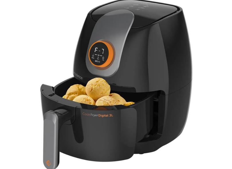 Fritadeira Elétrica Sem óleo Cadence Cook Fryer Digital FRT526 3l ...