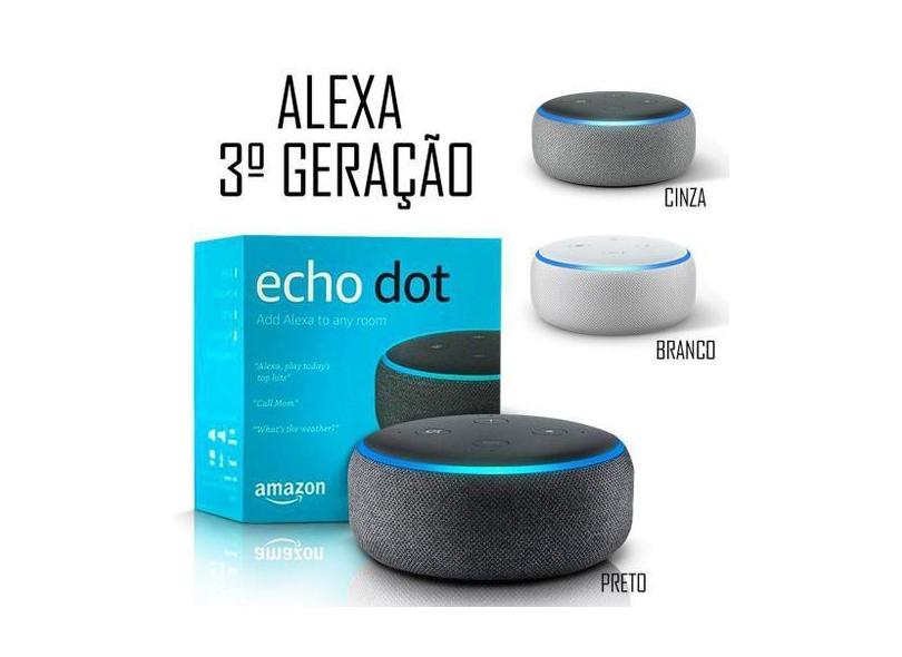 Echo Dot Alexa Amazon Assistente Virtual 3 Gen Com 3Rd Smart - Amazom