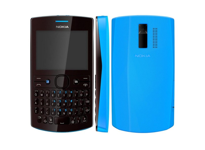 Celular Nokia Asha 205 Câmera 0,3 Megapixels Desbloqueado 2 Chips 10MB EDGE