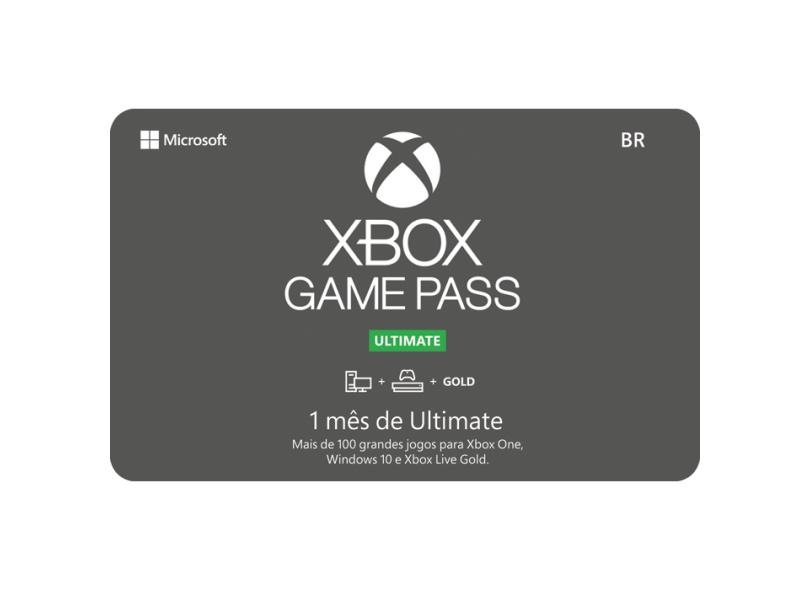 Gift Card Digital XBox Game Pass Ultimate 1 mês em Promoção na