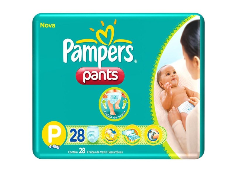 Fralda Pampers Pants 28 Und