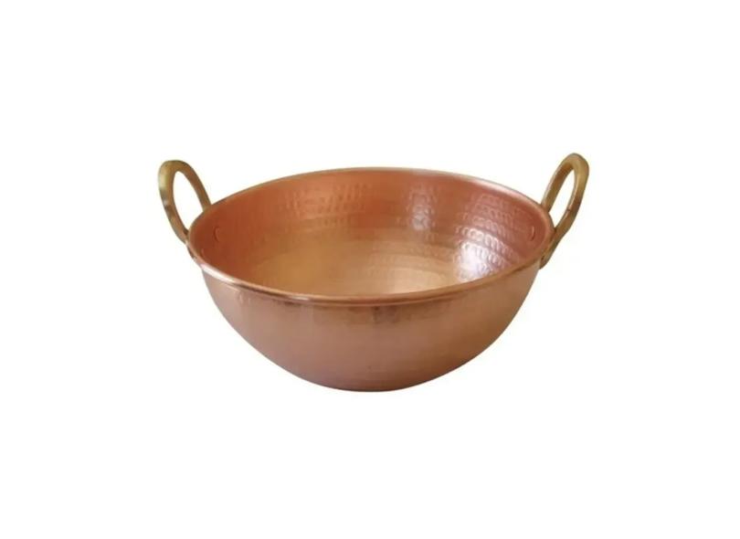 Tacho De Cobre Puro De 50 Litros 62cm Diâmetro