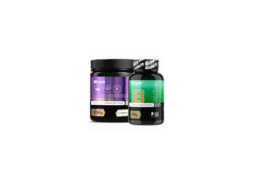 Complexo B 120 Caps + Creatina 100g Creapure Growth Com O Melhor Preço ...