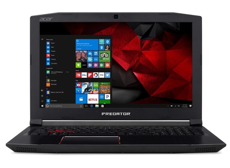 Notebook Acer Predator Helios 300 Intel Core i7 7700HQ 7ª Geração 16 GB de RAM 2048 GB 15.6 " GeForce GTX 1060 Windows 10 G3-572-75L9