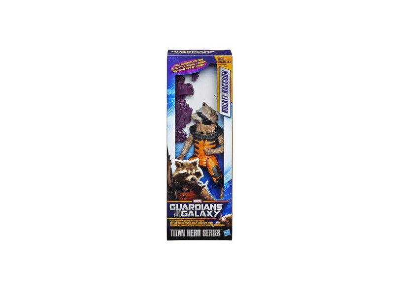 Boneco Rocket Raccoon Guardiões da Galáxia Titan Hero A8471 - Hasbro