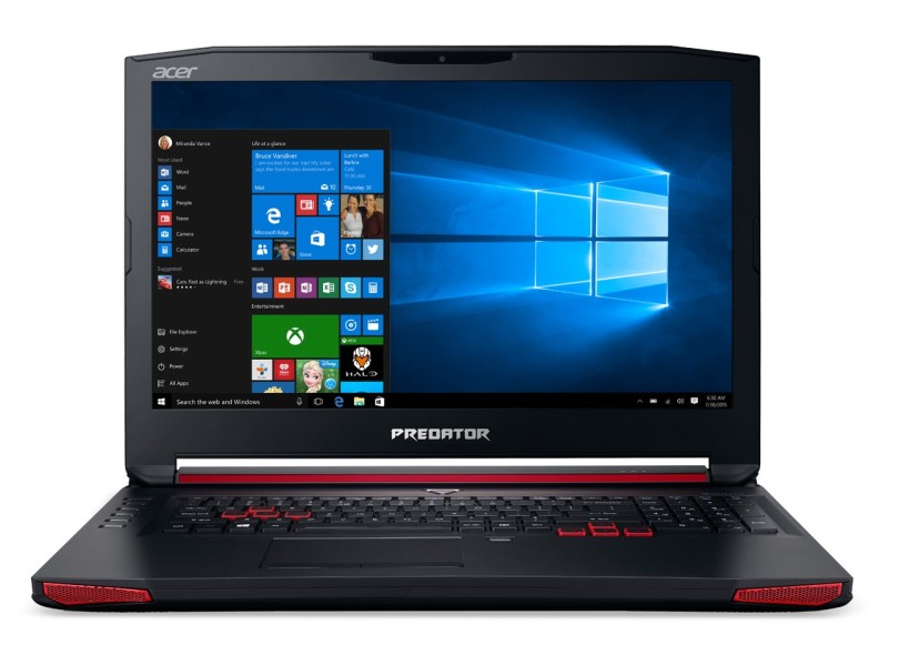 Notebook Acer Predator 17 Intel Core i7 6700HQ 16 GB de RAM HD 1 TB SSD 256 GB LED 17.3 " Geforce GTX 980M Windows 10 Home G9-791-78CE