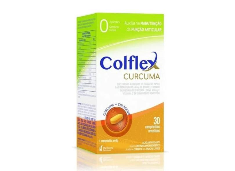 Suplemento Alimentar Colflex Curcuma 30 Cápsulas - MANTECORP 