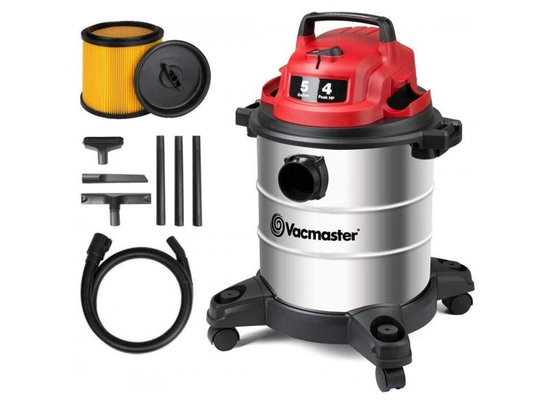 Aspirador de Pó VOC508S Seco e Úmido 19L com Extensores, 110v, VACMASTER, Vermelho