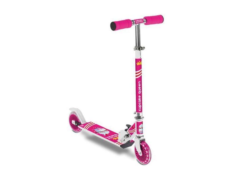 Patinete Radical In-Line 2 Rodas Rosa E Branco - Toyng