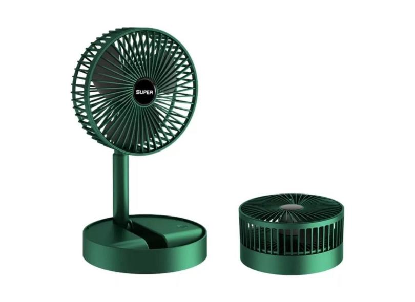 Ventilador De Mesa Portátil Dobrável Recarregável Potente
