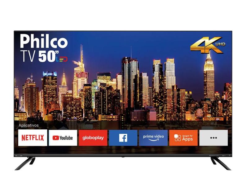 Smart TV LED 50" Philco 4K HDR PTV50G70SBL 4 HDMI