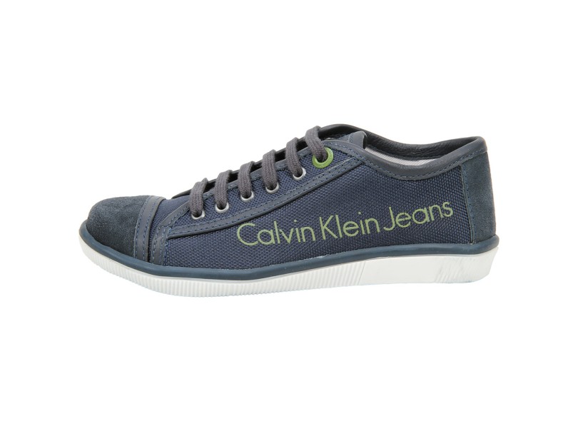 Tênis Calvin Klein Infantil (Menino) Casual Jeans Detalhe Passante
