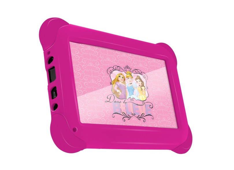 Tablet Multilaser 8.0 GB LCD 7 " Android 4.4 (Kit Kat) Disney Princesas NB239