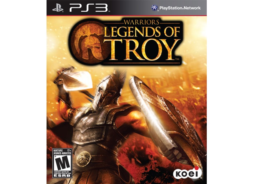 Jogo Warriors Legends of Troy PlayStation 3 Koei