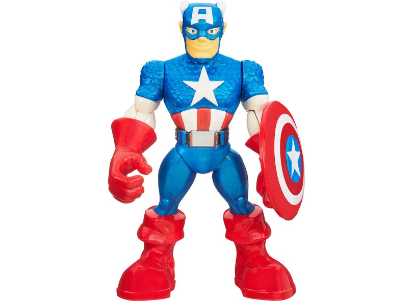 Boneco Capitão América Marvel Playskool Heroes A8074/A8077 - Hasbro