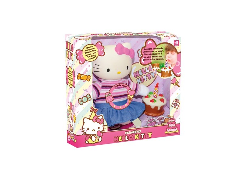 Boneca Hello Kitty Parabéns Baby Brink