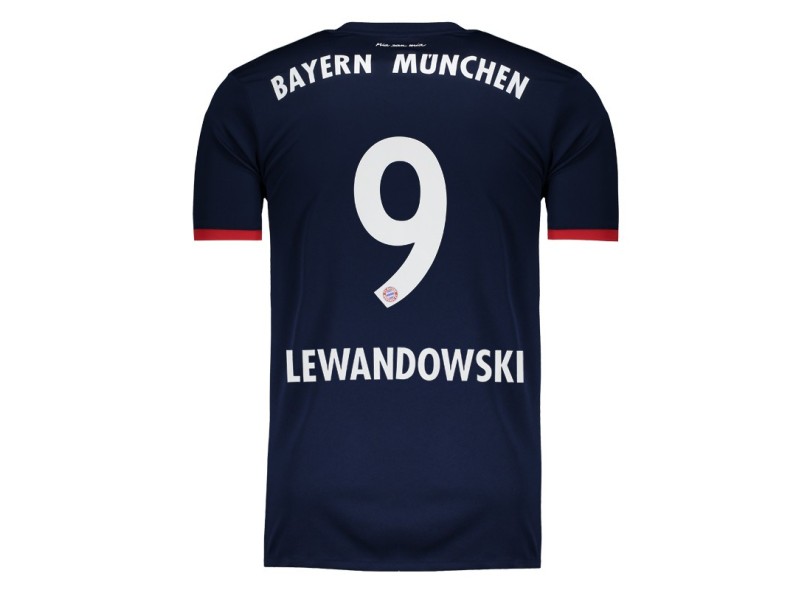 Camisa Torcedor Bayern de Munique II 2017/18 Sem Número Adidas