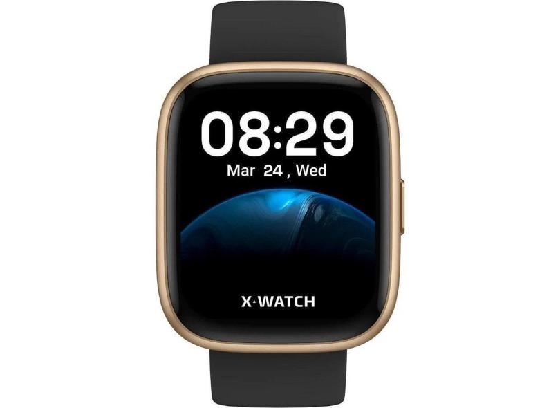 Relogio Smartwatch Unissex Alexa X-Watch XSWUQPI004A - Preto-Unissex