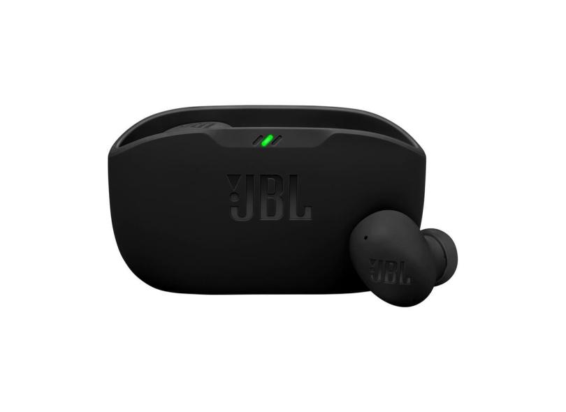 Fone de Ouvido JBL Wave Beam Buds 2 Pure Bass Bluetooth com Cancelamento de Ruído e Smart Ambient - Preto