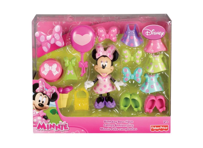 Boneca Disney Minnie Festa de Aniversário Fisher Price