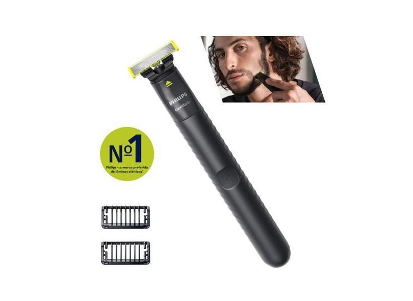 Barbeador Aparador Elétrico S/ Fio à Prova Dágua Philips One Blade