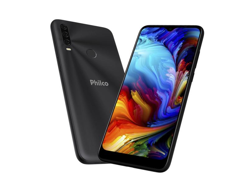 Smartphone Philco Hit P10 128GB Câmera Tripla 2 Chips Android 10