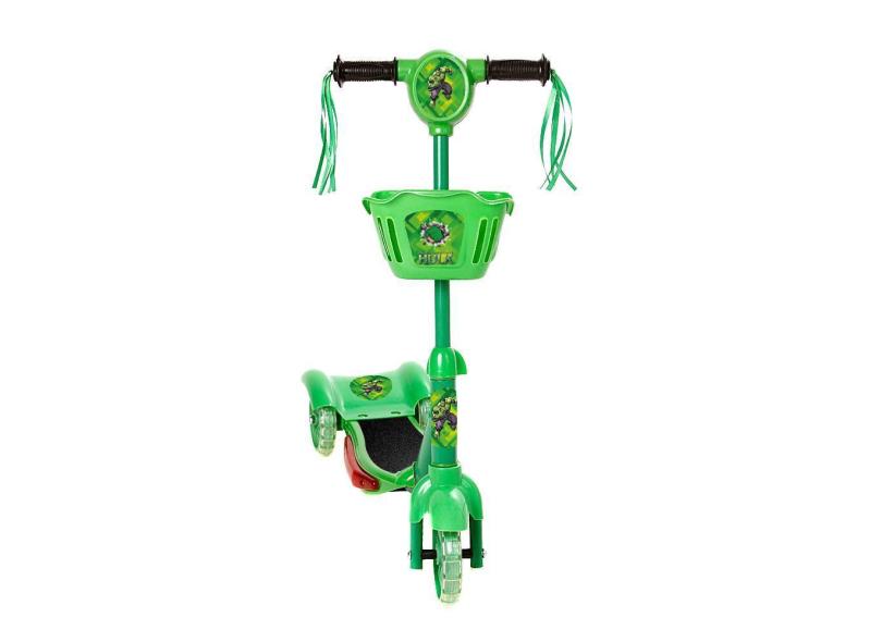 Patinete Crianças Scooter 3 Rodas Brinquedo Infantil Hulk