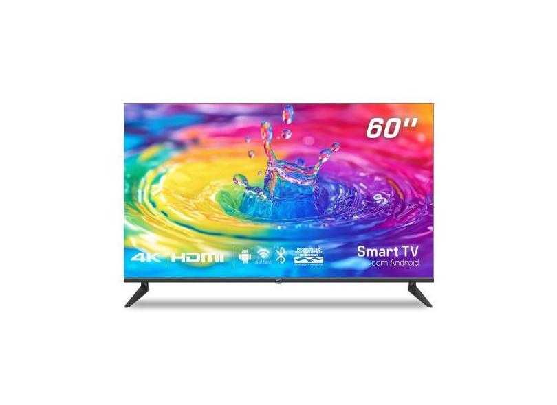 Smart Tv Hq 60" 4K, Hdr Android 11, Design Slim, Processador Quad Core