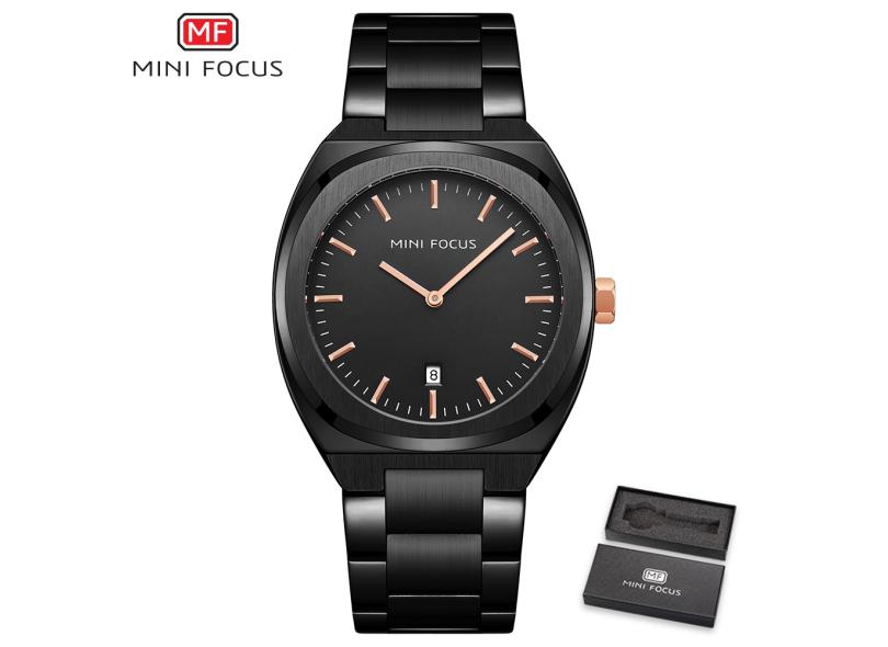 Moda Relógios do mini foco Men Quartz Relógio Men com Sólido Aço Strap ...