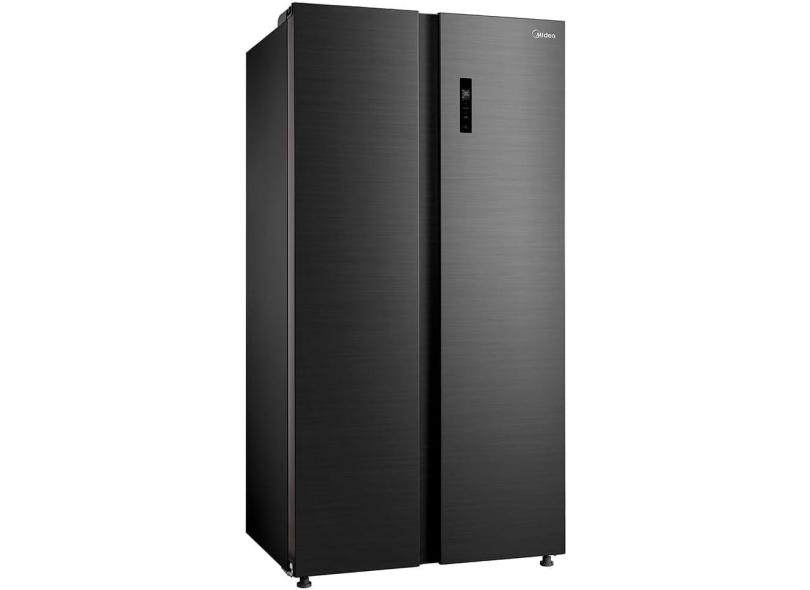 Geladeira Midea MD-RS710FGD28 Frost Free Side by Side 511 Litros cor Preto Inox