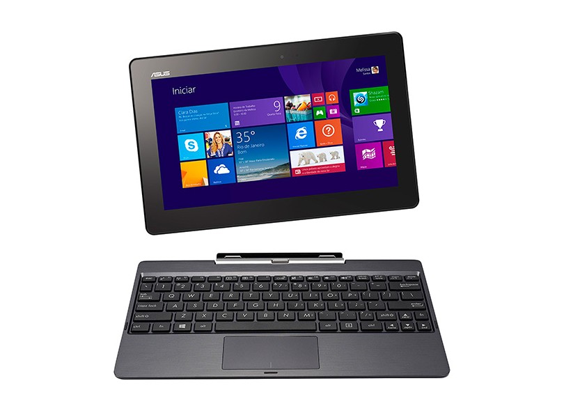 Notebook Conversível Transformer Book Quad-Core Processor 2 GB de RAM 10.1 " Touchscreen Windows 8.1