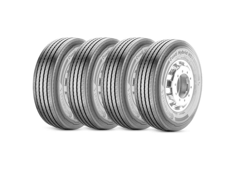 Kit 4 Pneu Continental 295/80r22.5 152/148m Conti Hybrid Hs3