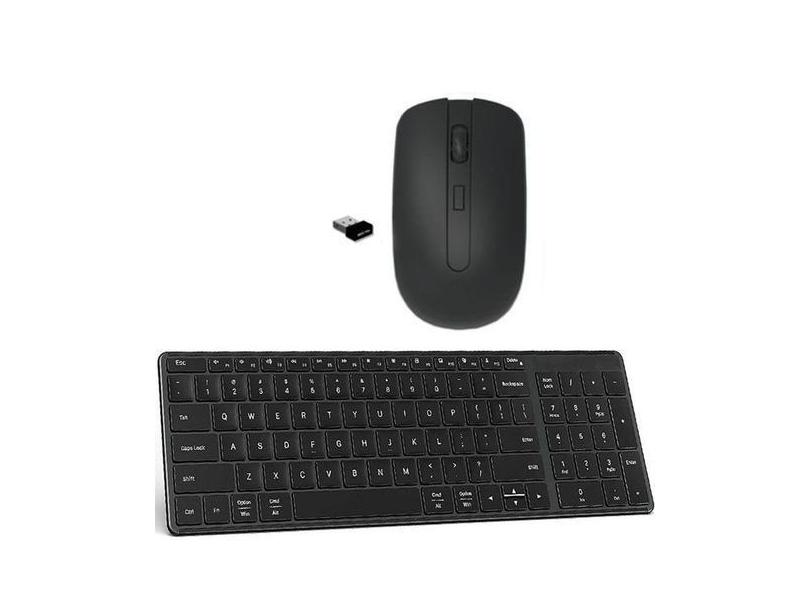 Teclado Mouse Wireless Preto para Notebook Lenovo - Global Cases