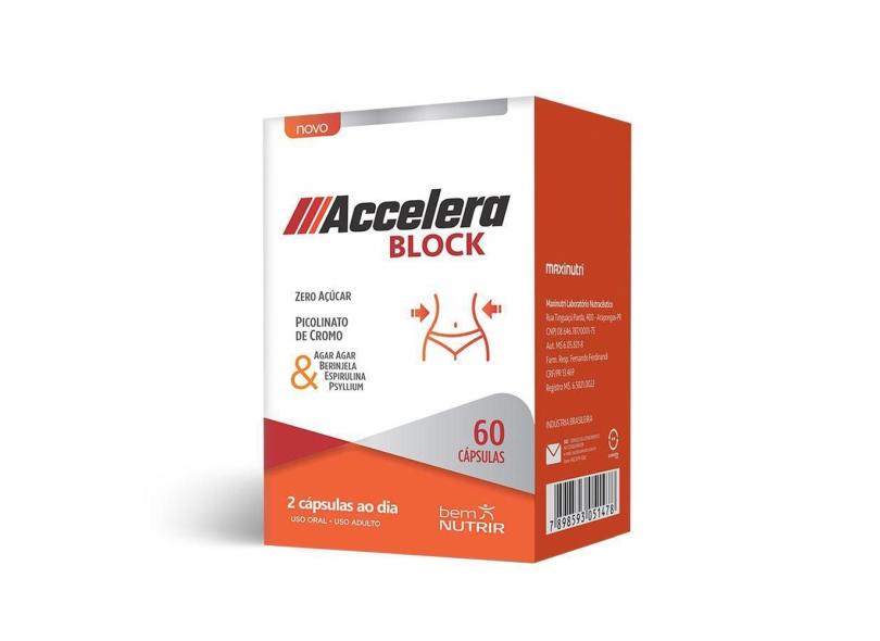 Accelera Block Maxinutri 60 Caps Linha Bem Nutrir com o Melhor Preço é ...