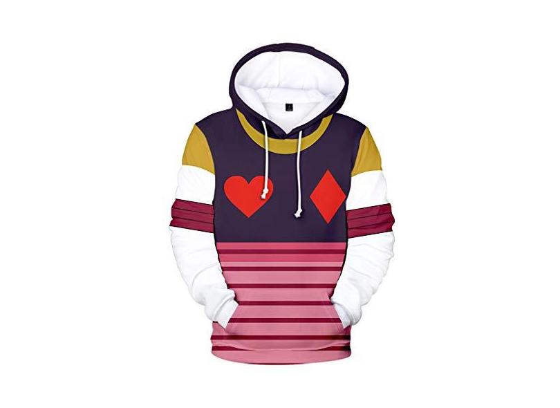 pink hisoka moletom com capuz