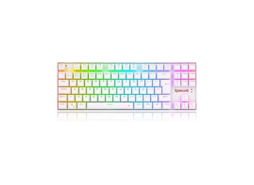 Teclado Gamer Redragon Kumara Pro Wireless Switch Red Branco