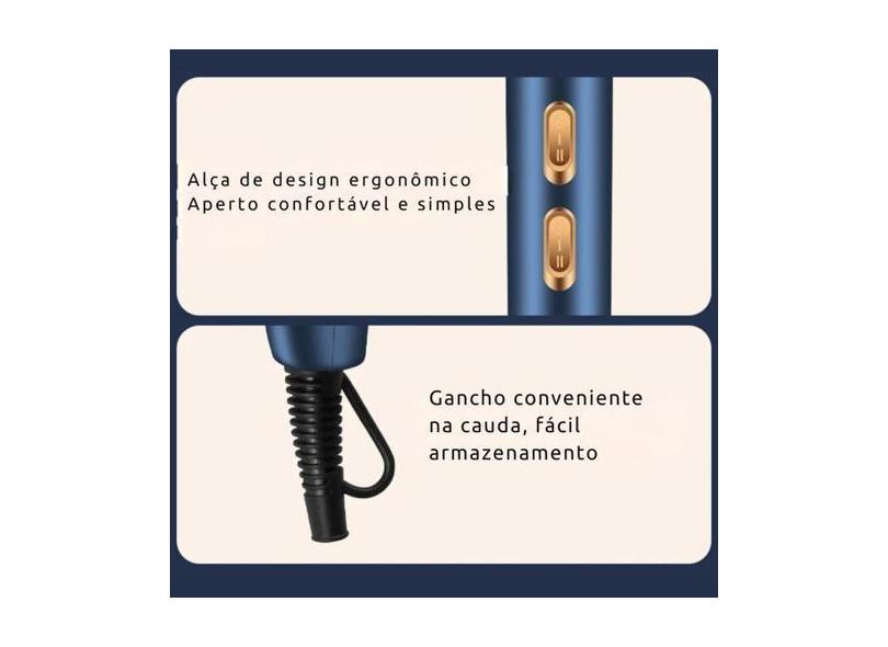 Secador Cabelos Difusor Profissional  Leve 2400w Potência Tecnologia i