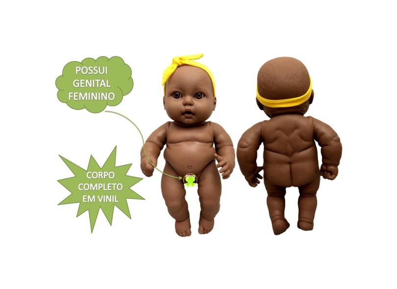 Boneca Bebê Reborn Menina Negra Realista Com Acessórios - ShopJJ -  Brinquedos, Bebe Reborn e Utilidades