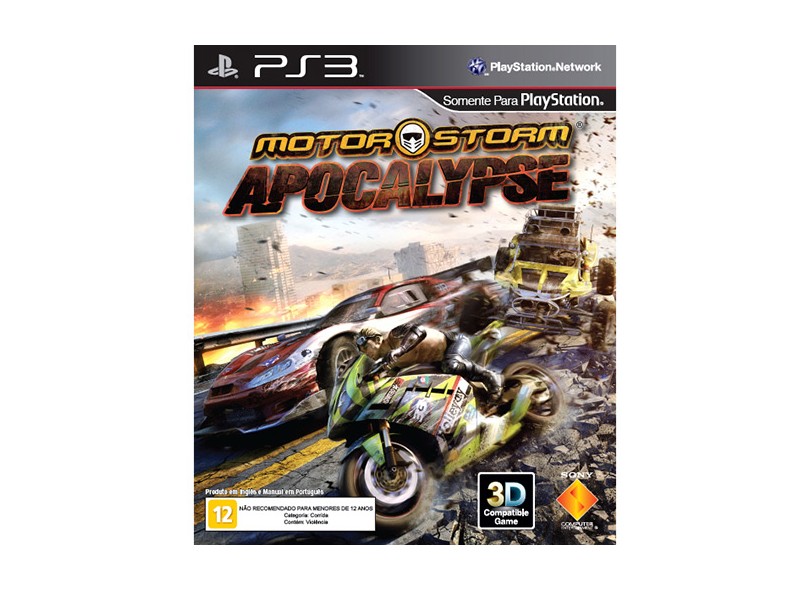 Motorstorm Apocalypse Jogo Ps3 Playstation 3 Corrida